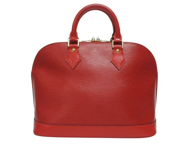 極美品 LOUIS VUITTON ルイヴィトン アルマPM ハンドバッグ M5214E エピ レザー ゴールド金具 カスティリアンレッド 中古 4b002623