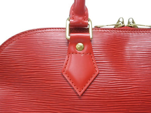 極美品 LOUIS VUITTON ルイヴィトン アルマPM ハンドバッグ M5214E エピ レザー ゴールド金具 カスティリアンレッド 中古 4b002623