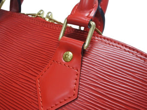 極美品 LOUIS VUITTON ルイヴィトン アルマPM ハンドバッグ M5214E エピ レザー ゴールド金具 カスティリアンレッド 中古 4b002623