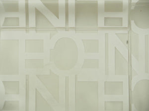 CELINE セリーヌ ビニールポーチ ミニポーチ 袋 ブランドロゴ 総柄 ホワイト クリア PVC 良品 中古 29225