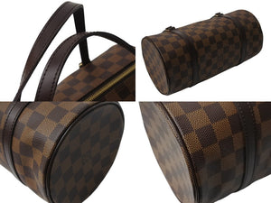 極美品 LOUIS VUITTON ルイヴィトン ハンドバッグ パピヨン30 ダミエキャンバス N51303 ブラウン ゴールド金具 中古 4b002991