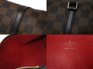 極美品 LOUIS VUITTON ルイヴィトン ハンドバッグ パピヨン30 ダミエキャンバス N51303 ブラウン ゴールド金具 中古 4b002991