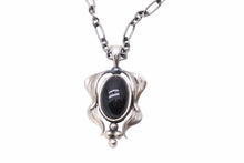 Load image into Gallery viewer, GEORG JENSEN ジョージジェンセン 2015 イヤーペンダント ネックレス ブラック シルバー 925 レディース 美品 中古 30670