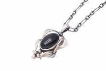 Load image into Gallery viewer, GEORG JENSEN ジョージジェンセン 2015 イヤーペンダント ネックレス ブラック シルバー 925 レディース 美品 中古 30670