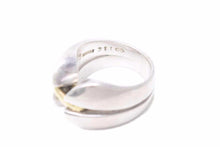 Load image into Gallery viewer, GEORG JENSEN ジョージジェンセン リング 指輪 シルバー 925 ゴールド 16号 メンズ 良品 中古 30675