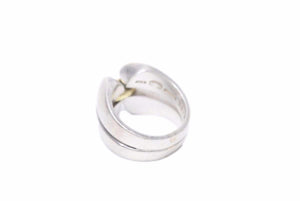 GEORG JENSEN ジョージジェンセン リング 指輪 シルバー 925 ゴールド 16号 メンズ 良品 中古 30675