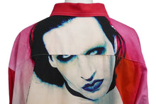 Load image into Gallery viewer, 新品同様品 VETEMENTS ヴェトモン マリリンマンソン 長袖シャツ 18AW UAH19SH301 Mサイズ コットン ピンク 中古 32322