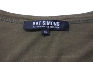 RAF SIMONS ラフシモンズ 05AW MMXXII TEE Tシャツ 半袖 アーカイブ ポルターガイスト期 コットン カーキ 46 メンズ 良好 N34309 