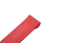 Load image into Gallery viewer, JACOB&amp;CO ジェイコブ 腕時計 ベルト レッド ラバー ステンレス 美品 中古 34353