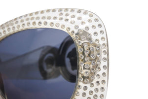 GIANNI VERSACE ジャンニ ヴェルサーチ ヴィンテージ サングラス 眼鏡 メデューサ ラインストーン MOD.417/H クリア 良好 中古 34459
