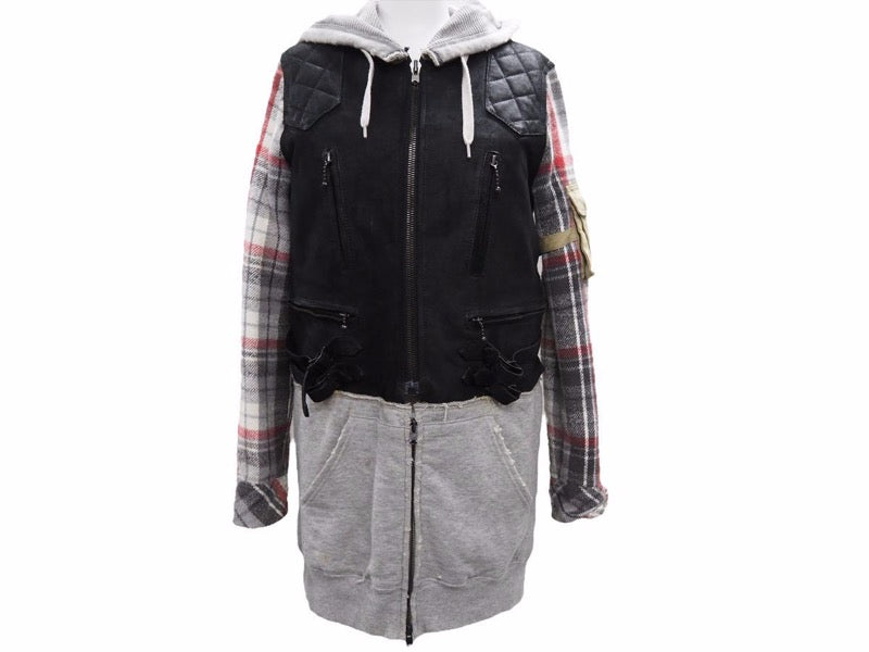 NUMBER (N)INE/ナンバーナイン 05AW THE HIGH STREET期 ドッキングライダースジャケット サイズ0 美品 中古 N34551