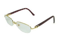 Load image into Gallery viewer, Cartier カルティエ サングラス フチなしメガネ 石目調 135 52□18 美品 中古 34631