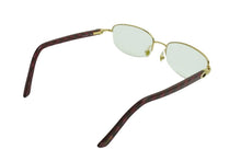Load image into Gallery viewer, Cartier カルティエ サングラス フチなしメガネ 石目調 135 52□18 美品 中古 34631
