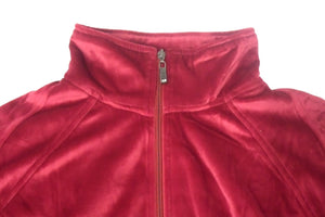 SEAN JOHN ショーン ジョン ジャケット 90S トップス サイズXL ベロア ワインレッド 美品 中古 36043
