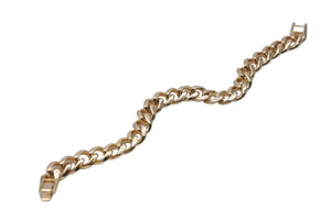 極美品 ブレスレット 喜平 ゴールドカラー 全長23cm チェーン幅1.1cm アクセサリー 中古 36748