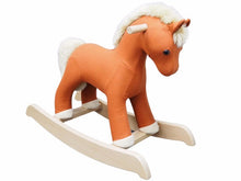 Load image into Gallery viewer, 美品 HERMES エルメス HERMY エルミー 揺り木馬 おもちゃ 定価60万 ブラウン ベージュ ロッキングホース 馬 ベビー用品 中古 36959