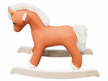Load image into Gallery viewer, 美品 HERMES エルメス HERMY エルミー 揺り木馬 おもちゃ 定価60万 ブラウン ベージュ ロッキングホース 馬 ベビー用品 中古 36959