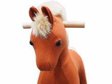Load image into Gallery viewer, 美品 HERMES エルメス HERMY エルミー 揺り木馬 おもちゃ 定価60万 ブラウン ベージュ ロッキングホース 馬 ベビー用品 中古 36959