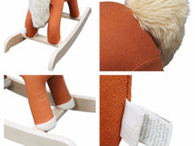Load image into Gallery viewer, 美品 HERMES エルメス HERMY エルミー 揺り木馬 おもちゃ 定価60万 ブラウン ベージュ ロッキングホース 馬 ベビー用品 中古 36959