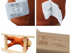 HERMES エルメス エルミー 遊び道具 揺り木馬 コットン