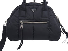 Load image into Gallery viewer, PRADA プラダ TESSUTO BOMBER ボンバー ボストンバッグ ナイロン ショルダー ハンド ブラック ユニセックス BL0880 良好品 N37087