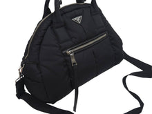 Load image into Gallery viewer, PRADA プラダ TESSUTO BOMBER ボンバー ボストンバッグ ナイロン ショルダー ハンド ブラック ユニセックス BL0880 良好品 N37087