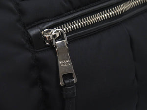 PRADA プラダ TESSUTO BOMBER ボンバー ボストンバッグ ナイロン ショルダー ハンド ブラック ユニセックス BL0880 良好品 N37087