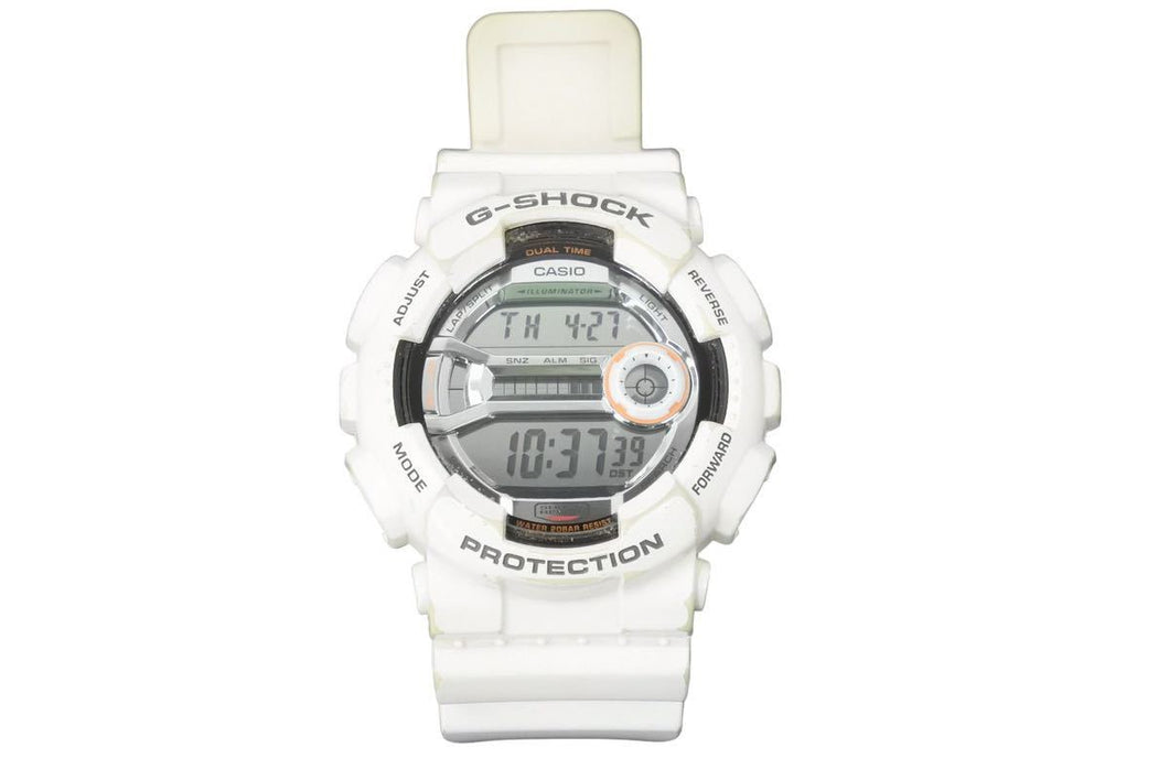 G-SHOCK Gショック 時計 腕時計 アナログ デジタル カーボン ウレタン ホワイト シルバー金具 メンズ 美品 中古 37404