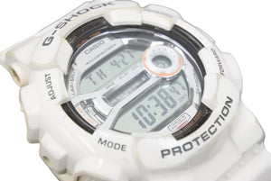 G-SHOCK Gショック 時計 腕時計 アナログ デジタル カーボン ウレタン ホワイト シルバー金具 メンズ 美品 中古 37404