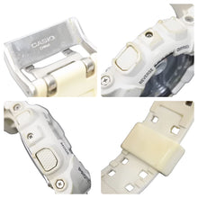 Load image into Gallery viewer, G-SHOCK Gショック 時計 腕時計 アナログ デジタル カーボン ウレタン ホワイト シルバー金具 メンズ 美品 中古 37404