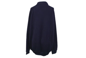 Loro Piana ロロピアーナ ポロセーター ニット 長袖 カシミヤ シルク ネイビー グレー サイズ52 美品 中古 37414