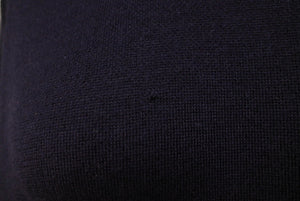 Loro Piana ロロピアーナ ポロセーター ニット 長袖 カシミヤ シルク ネイビー グレー サイズ52 美品 中古 37414