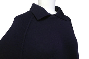 Loro Piana ロロピアーナ ポロセーター ニット 長袖 カシミヤ シルク ネイビー グレー サイズ52 美品 中古 37414