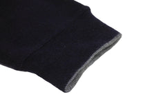 Load image into Gallery viewer, Loro Piana ロロピアーナ ポロセーター ニット 長袖 カシミヤ シルク ネイビー グレー サイズ52 美品 中古 37414