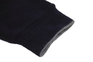 Loro Piana ロロピアーナ ポロセーター ニット 長袖 カシミヤ シルク ネイビー グレー サイズ52 美品 中古 37414