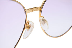 Cartier カルティエ メガネ 眼鏡 ウッドテンプル サングラス ヴィンテージ アイウェア 度無し カラーレンズ 55□18 135 美品 37442