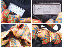 Load image into Gallery viewer, LANVIN ランバン スニーカー CURB ブラック FM-SKRK11-DRAG-A20 シューズ 靴 カーフ レザー スウェード サイズ42 中古 37686