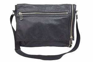 DIOR HOMME ディオールオム ショルダーバッグ ブラック ラムスキン ジップデザイン メンズ 良好 37948
