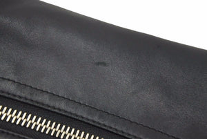DIOR HOMME ディオールオム ショルダーバッグ ブラック ラムスキン ジップデザイン メンズ 良好 37948