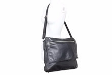 Load image into Gallery viewer, DIOR HOMME ディオールオム ショルダーバッグ ブラック ラムスキン ジップデザイン メンズ 良好 37948