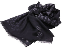 画像をギャラリービューアに読み込む, ルイヴィトン ストール エトール モノグラム エクリプス ブラーリー フラグメント M73743 ブラック 藤原ヒロシ 美品 38381