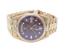 Load image into Gallery viewer, ロレックス デイデイト 1803/5 バーガンディー ダイアル ステラ 1975年頃 日ロレOH Gilt Dial 金無垢 8PD 中古 正規品 38739