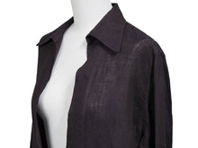 Load image into Gallery viewer, マルジェラ期 HERMES エルメス ヴァルーズシャツ サイズ 34 パープル 希少 長袖シャツ ヴィンテージ レディース 美品 39366