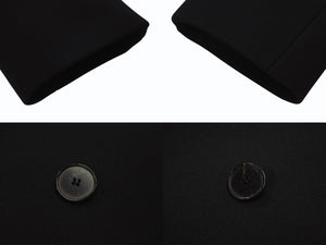 極美品 CHRISTIANDIOR クリスチャンディオール クロップドテーラードジャケット 7H21201A1162 ウール シルク ブラック サイズ36 中古 4b003295