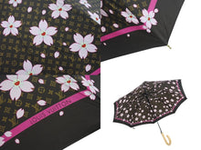 Load image into Gallery viewer, LOUIS VUITTON ルイヴィトン バラブリュイ チェリーブロッサム 傘 M92030 プッシュ式 ポリエステル 美品 中古 4b001196