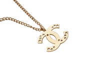 Load image into Gallery viewer, 極美品 CHANEL シャネル ココマーク ネックレス 重量約5.5g 03A刻印 全長約42.5cm メタル GP ゴールド スター くり抜き 中古 4b002789