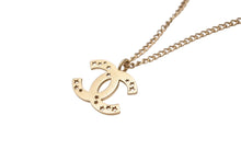Load image into Gallery viewer, 極美品 CHANEL シャネル ココマーク ネックレス 重量約5.5g 03A刻印 全長約42.5cm メタル GP ゴールド スター くり抜き 中古 4b002789