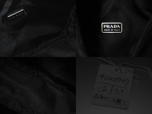 PRADA プラダ ホーボー ハンドバッグ ワンショルダーバッグ MV515 トライアングルロゴ ナイロン ブラック 美品 中古 4b003907