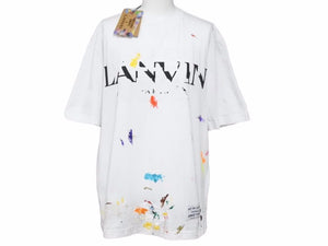 LANVIN ランバン GALLERY DEPT ギャラリーデプト ペンキ加工Tシャツ ホワイト マルチカラー 新品未使用 46292