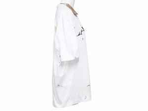 LANVIN ランバン GALLERY DEPT ギャラリーデプト ペンキ加工Tシャツ ホワイト マルチカラー 新品未使用 46292